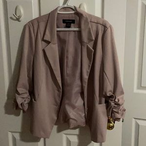 Suzy Shier (Trovare Brand) 3/4 Sleeve Blazer | Mauve/Pink | Size XL